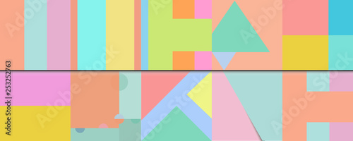 set geometric pastels background.Flat lay.decoration for your design
