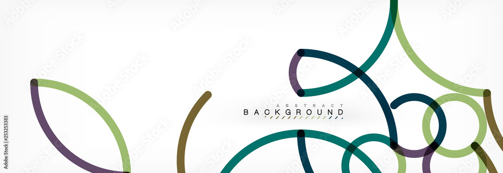 Curly lines abstract background, color overlapping linear texture Curly lines abstract background, color overlapping linear texture