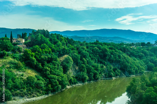 Italy, Rome to Florence train,