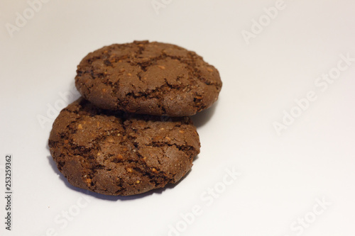 biscuit on white background