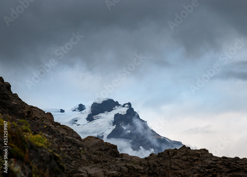 Mountain peak in Iceland