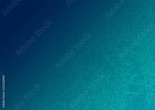 緑家色のポリゴンイメージの抽象背景素材