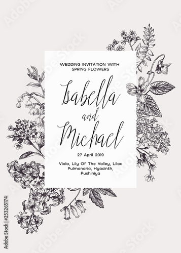 Wedding invitation.