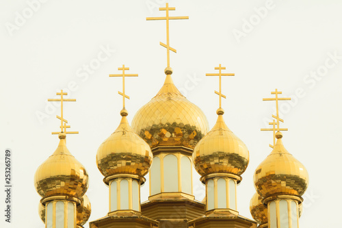 golden domes of orthodox church
