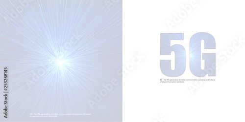 5G Technology Illustration .High Speed Internet. Wireless mobile telecommunication service concept. 