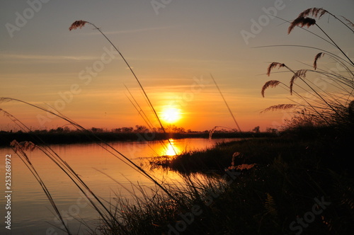 Sundown in Botswana