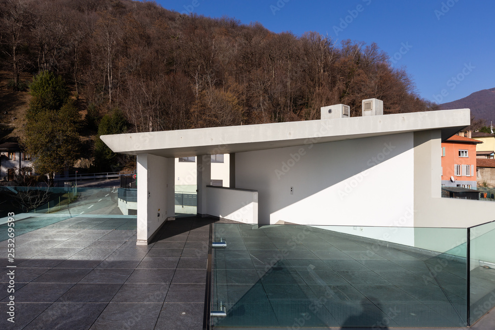 Fototapeta premium Cool terrace on a sunny day