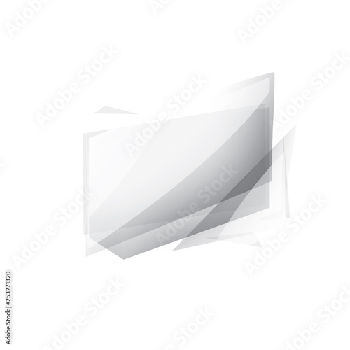 white sticker on white background. Vector illustration