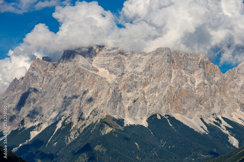 Zugspitze Peak in Wetterstein Mountains - Austria Germany