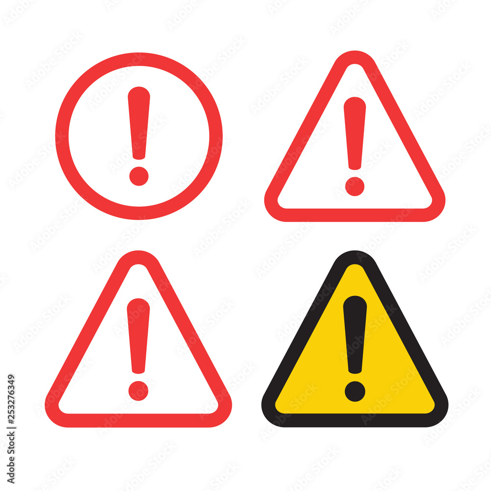 Danger sign design. Caution error icon. Danger sign design. Caution error icon.