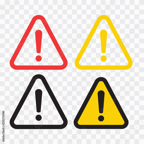 Warning Icon Vector. The attention icon. Danger symbol. Alert icon