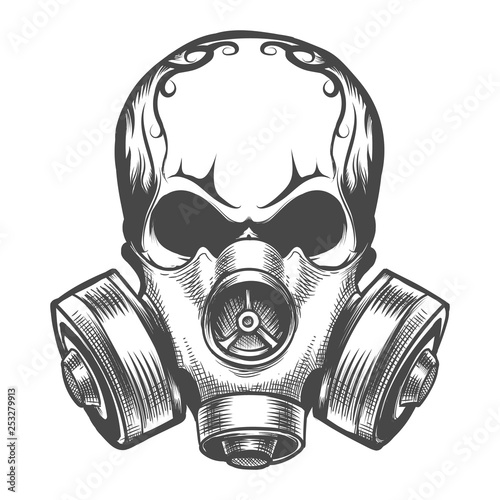 Skull in a Gas Mask