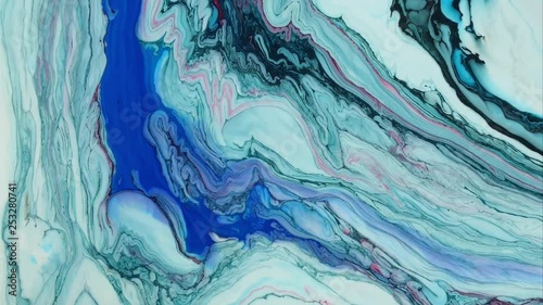 Abstract beautiful smoothly moving pattern of color paint. Eastern style of Ebru painting.Psychedelic.Stylish color combination, genuine luxury 