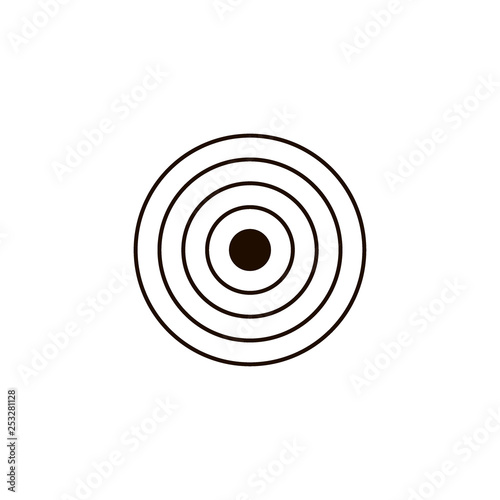 Aim target vector icon