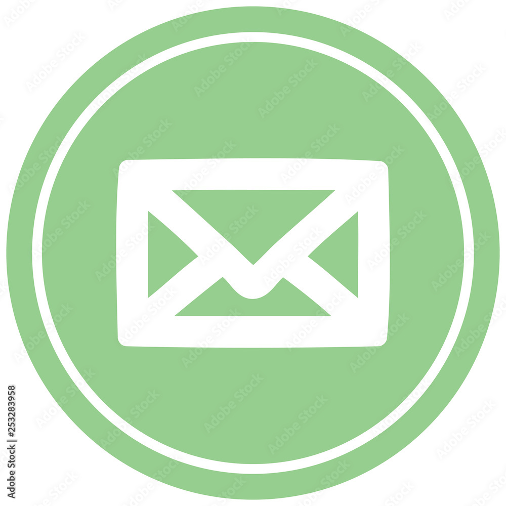 envelope letter circular icon envelope letter circular icon
