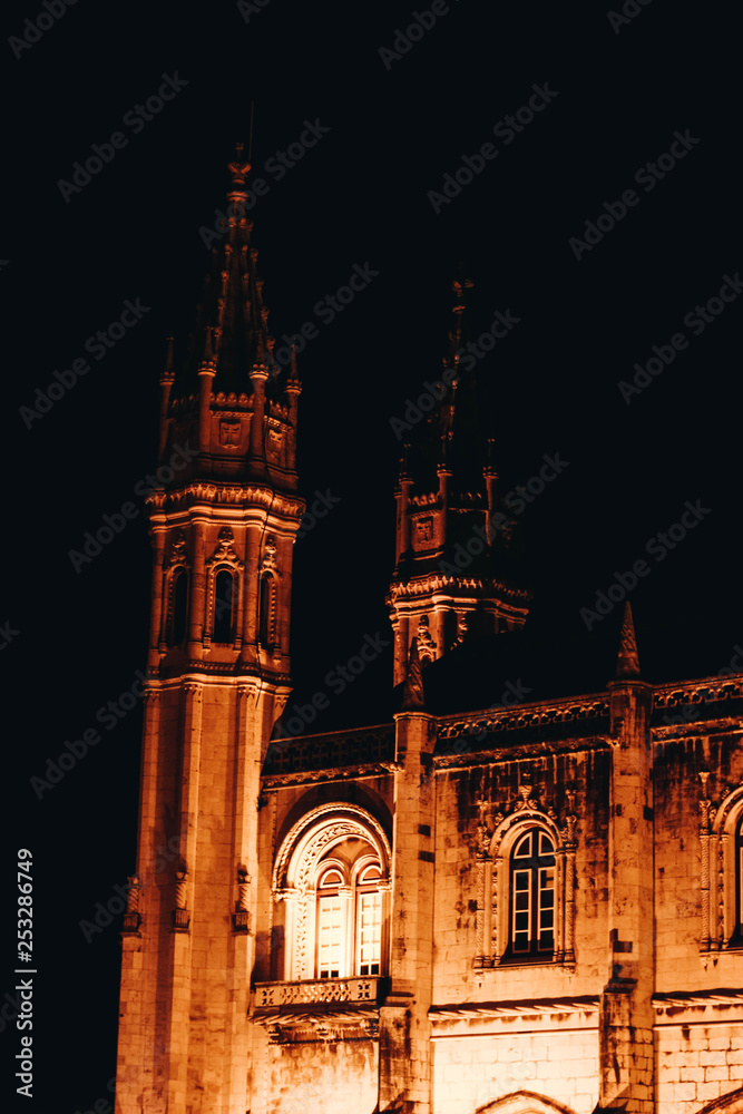 church of peter and st paul in night russia