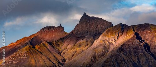 Iceland. Beautiful summer landscapes with a view of the nature of the island