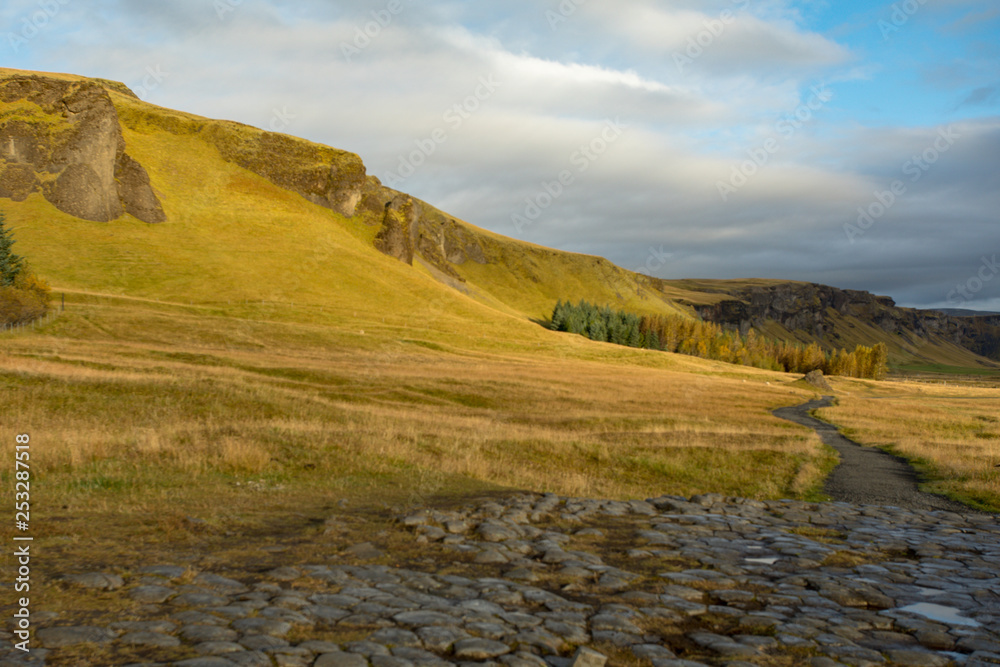 Iceland. Beautiful summer landscapes with a view of the nature of the island Iceland. Beautiful summer landscapes with a view of the nature of the island
