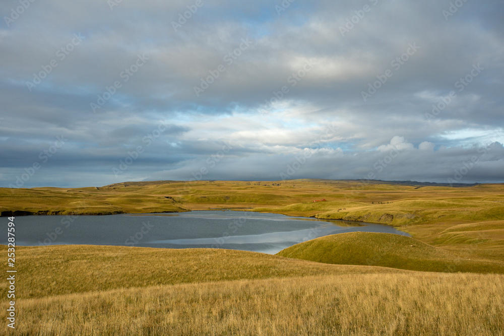 Iceland. Beautiful summer landscapes with a view of the nature of the island