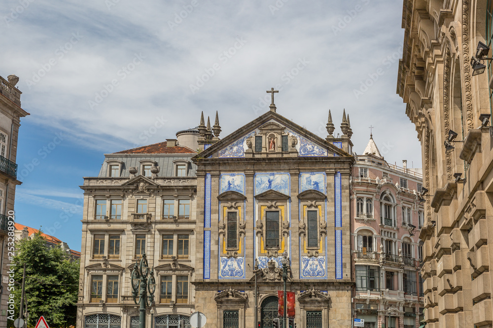 Classical building of the old city of Porto