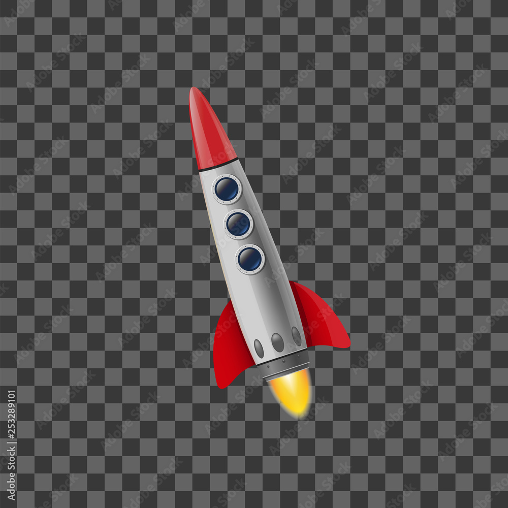 Space rocket concept. Illustrations isolated on transparent background. Creative idea for your design Space rocket concept. Illustrations isolated on transparent background. Creative idea for your design