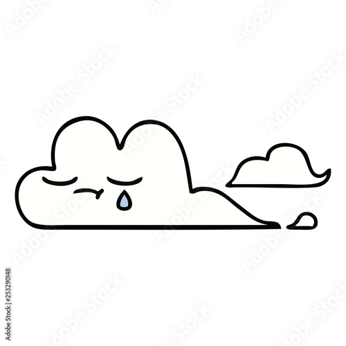 cute cartoon white cloud © lineartestpilot