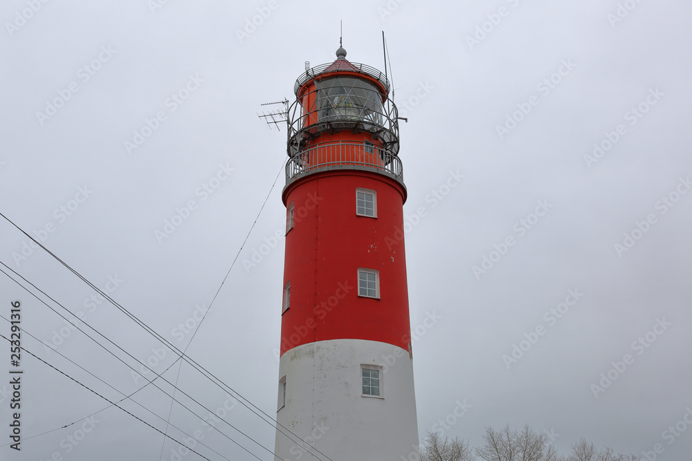 Pillau Lighthouse. The most western lighthouse of the Russia. Military strategic object. Baltiysk city Pillau Lighthouse. The most western lighthouse of the Russia. Military strategic object. Baltiysk city