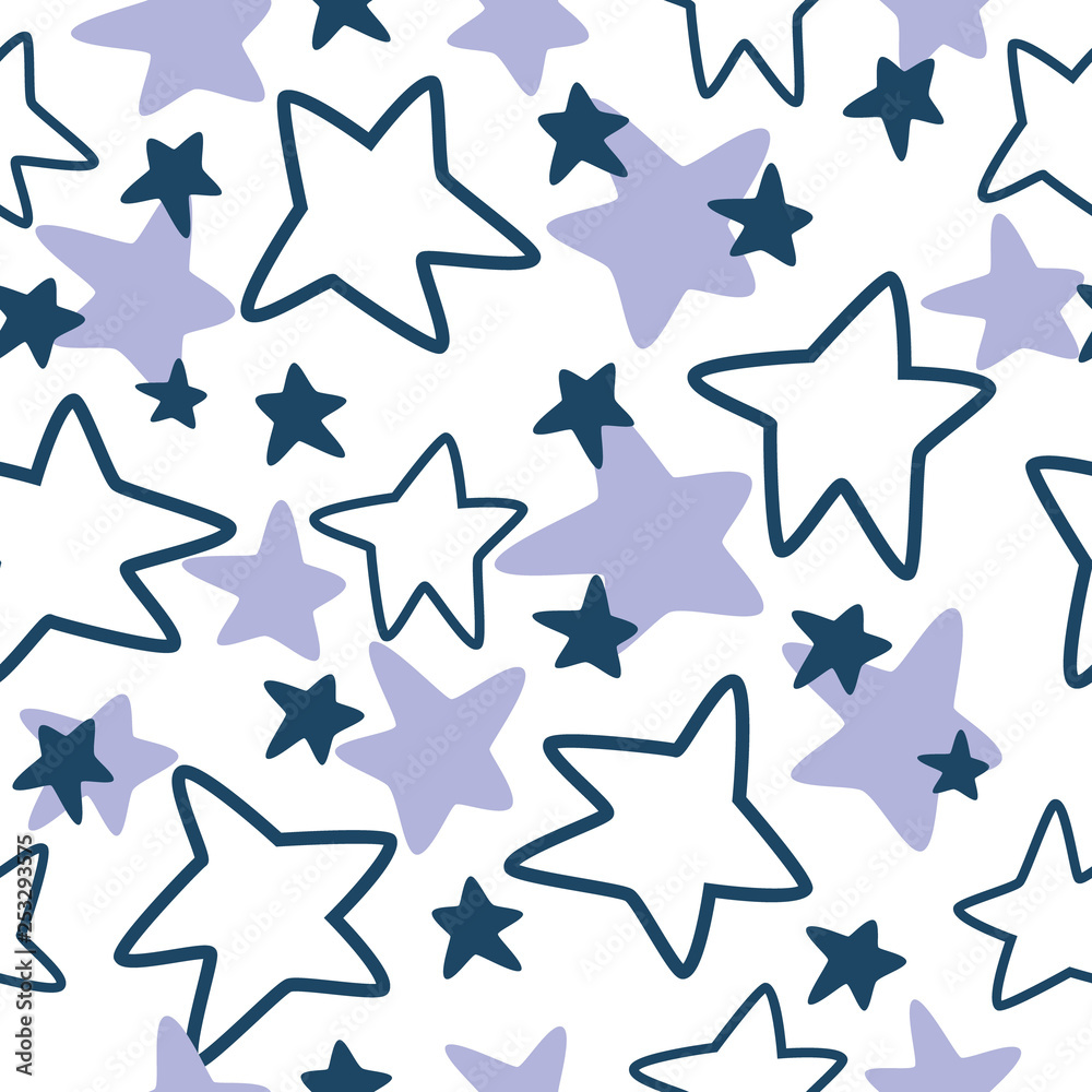 pattern with stars blue and violet pattern with stars blue and violet