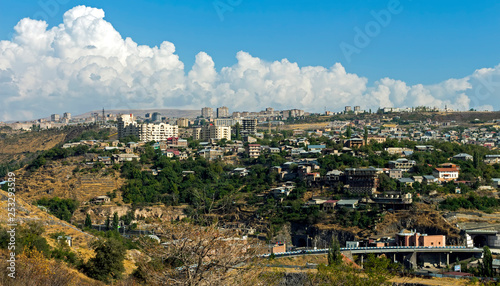  View of the city of Yerevan.
