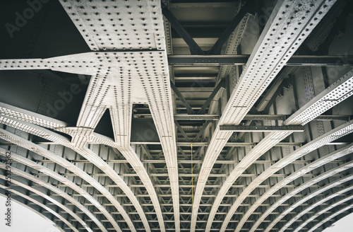 Under the famous bridge in London