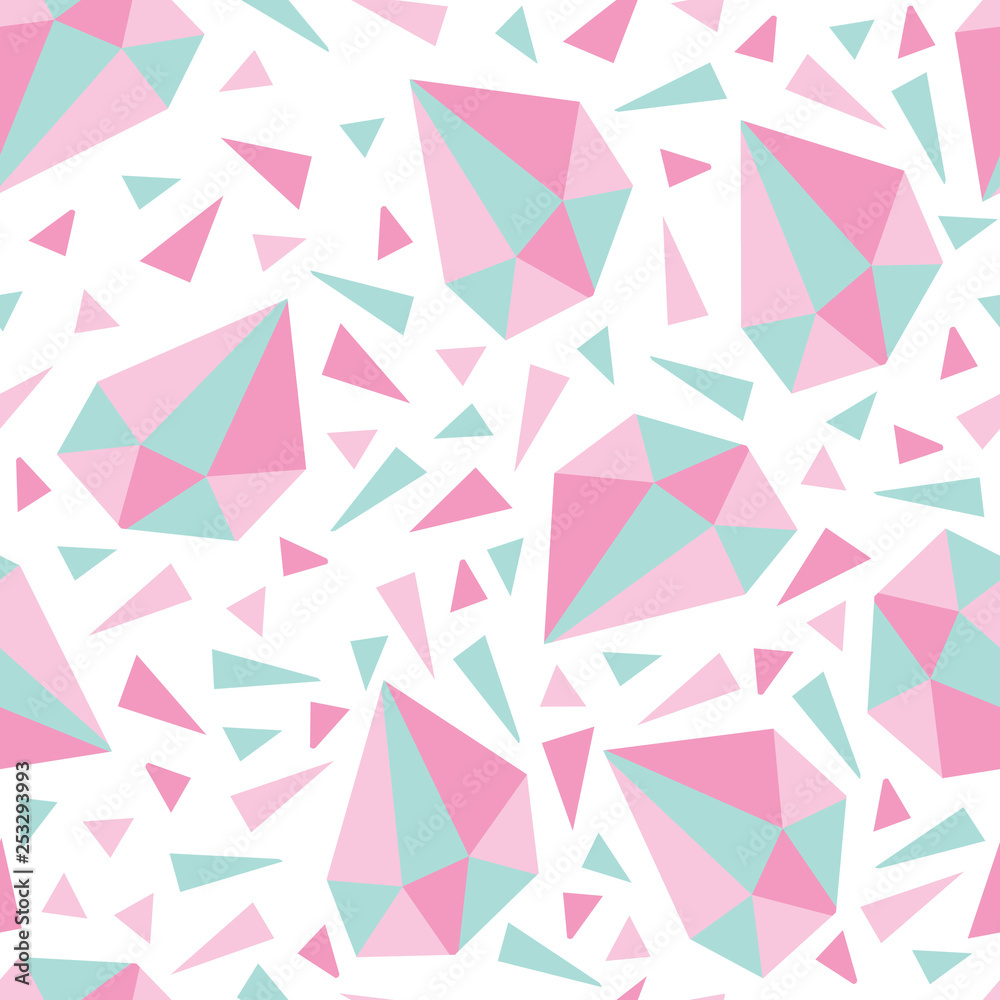pattern with diamonds and triangles