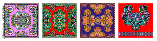 Traditional ornamental floral paisley bandanna