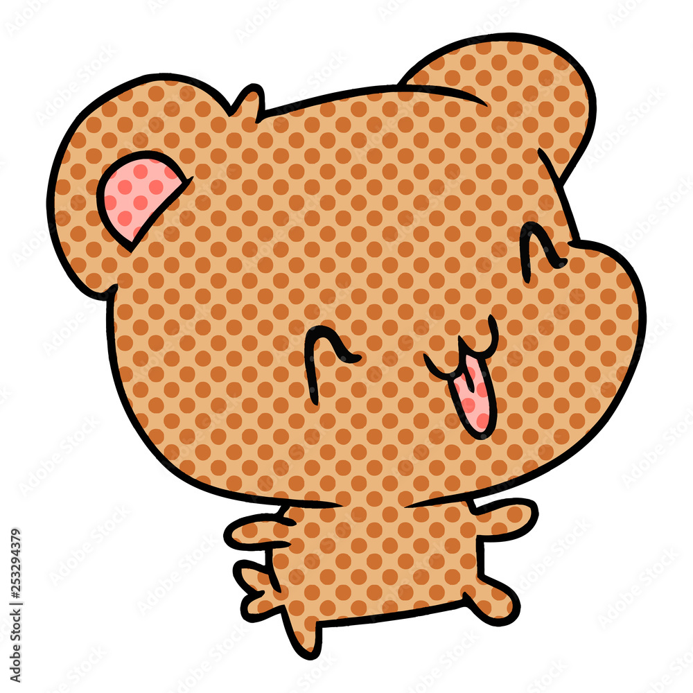 cartoon kawaii cute happy hamster