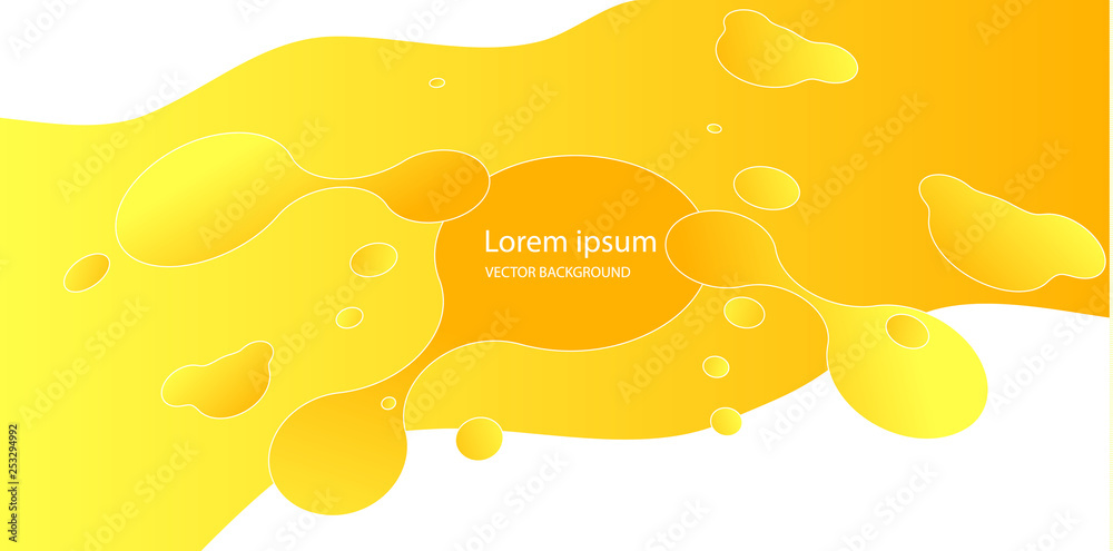 Abstract form of fluid. Liquid design. Liquid dynamic background for web sites, landing page or business presentation. Isolated gradient waves with geometric lines. Abstract geometric wallpaper