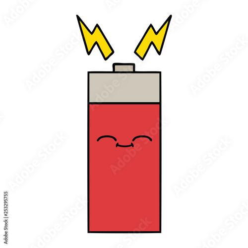 cute cartoon battery