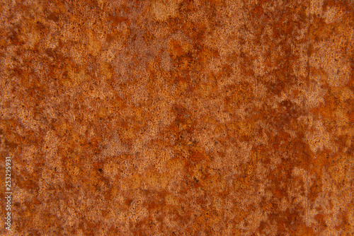Old Distressed Brown Terracotta Copper Rusty Stone Background with Rough Texture Multicolored Inclusions. Stained Gradient Coarse Grainy Surface