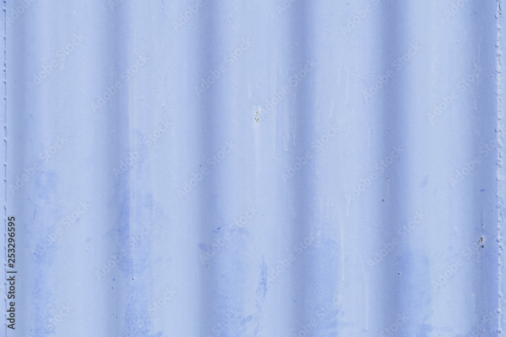 Blaue Metalltextur, Wellblech Blaue Metalltextur, Wellblech