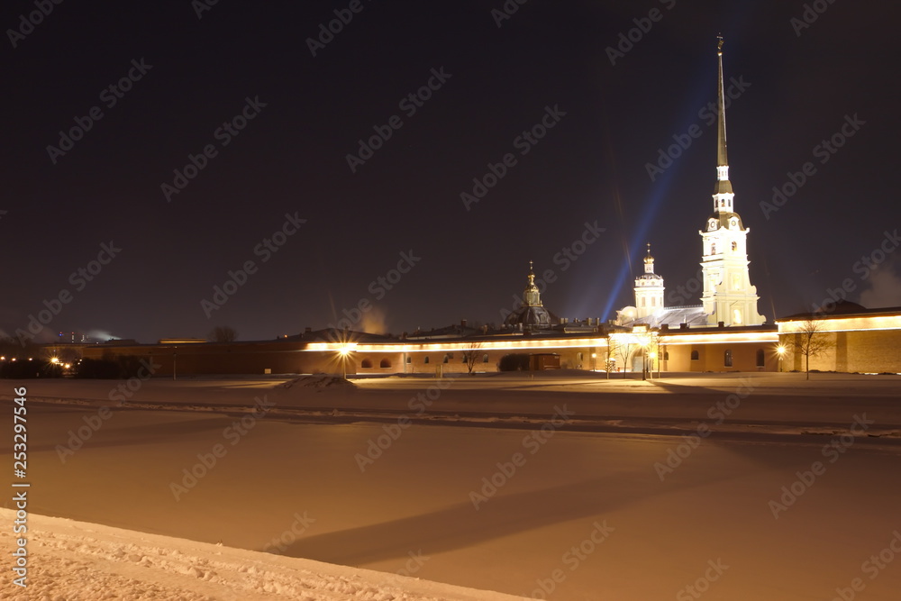 Obraz premium St. Petersburg winter night