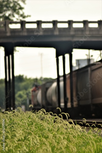 Railroad through downtown