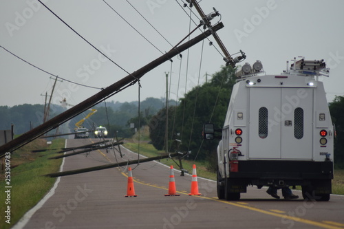 Multiple broken power lines are result of strong storm