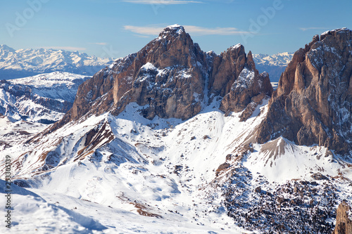 Dolomites, Italy - View from Sass Pordoi, Arabba-Marmolada, Val Di Fassa