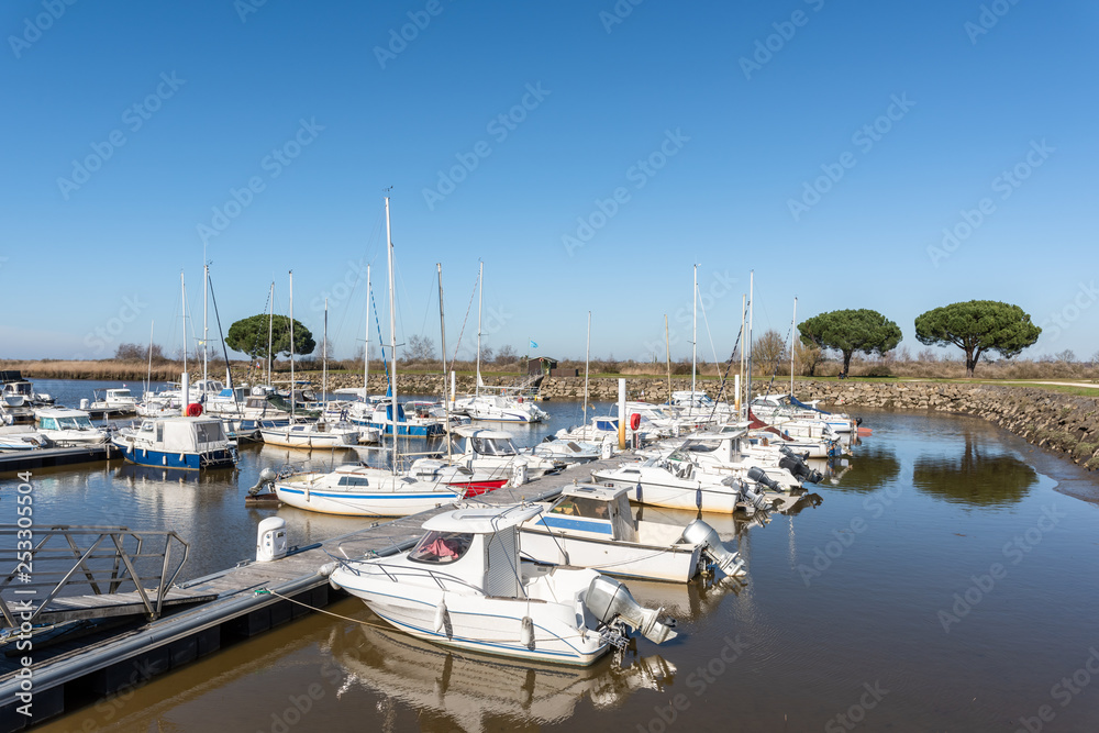 BASSIN D'ARCACHON (France), le port du Teich