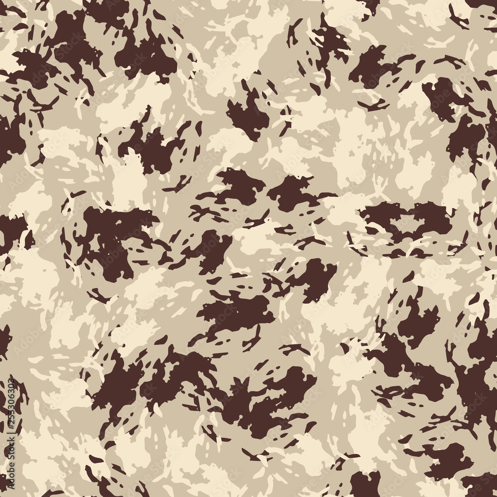 Urban UFO camouflage of various shades of beige and brown colors Urban UFO camouflage of various shades of beige and brown colors