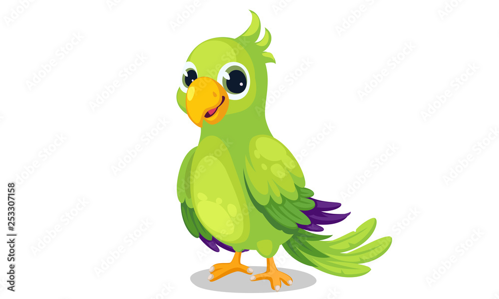 Parrot cartoon vector illustration 1 Parrot cartoon vector illustration 1