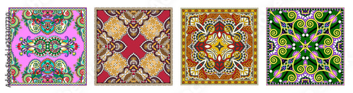 Traditional ornamental floral paisley bandanna