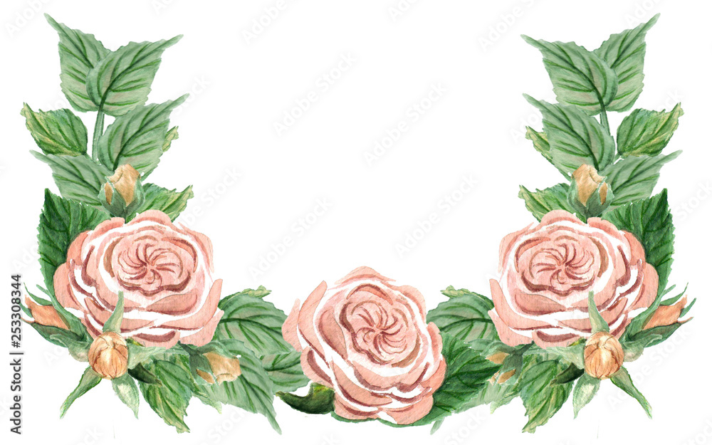 pink watercolor roses pink watercolor roses