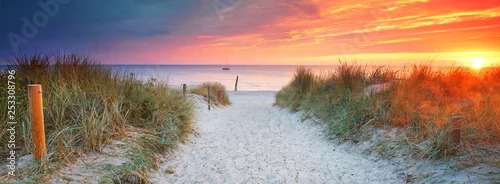 Obraz na przejściu plażowym - odpocznij