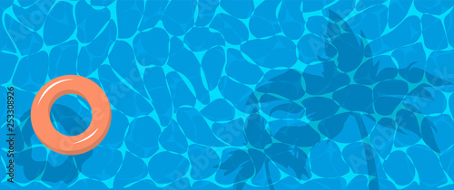 swimming pool top view background. Vector illustration