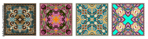 Traditional ornamental floral paisley bandanna
