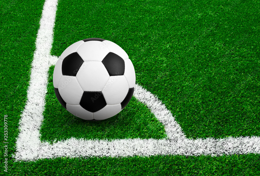 Soccer ball on the field Soccer ball on the field